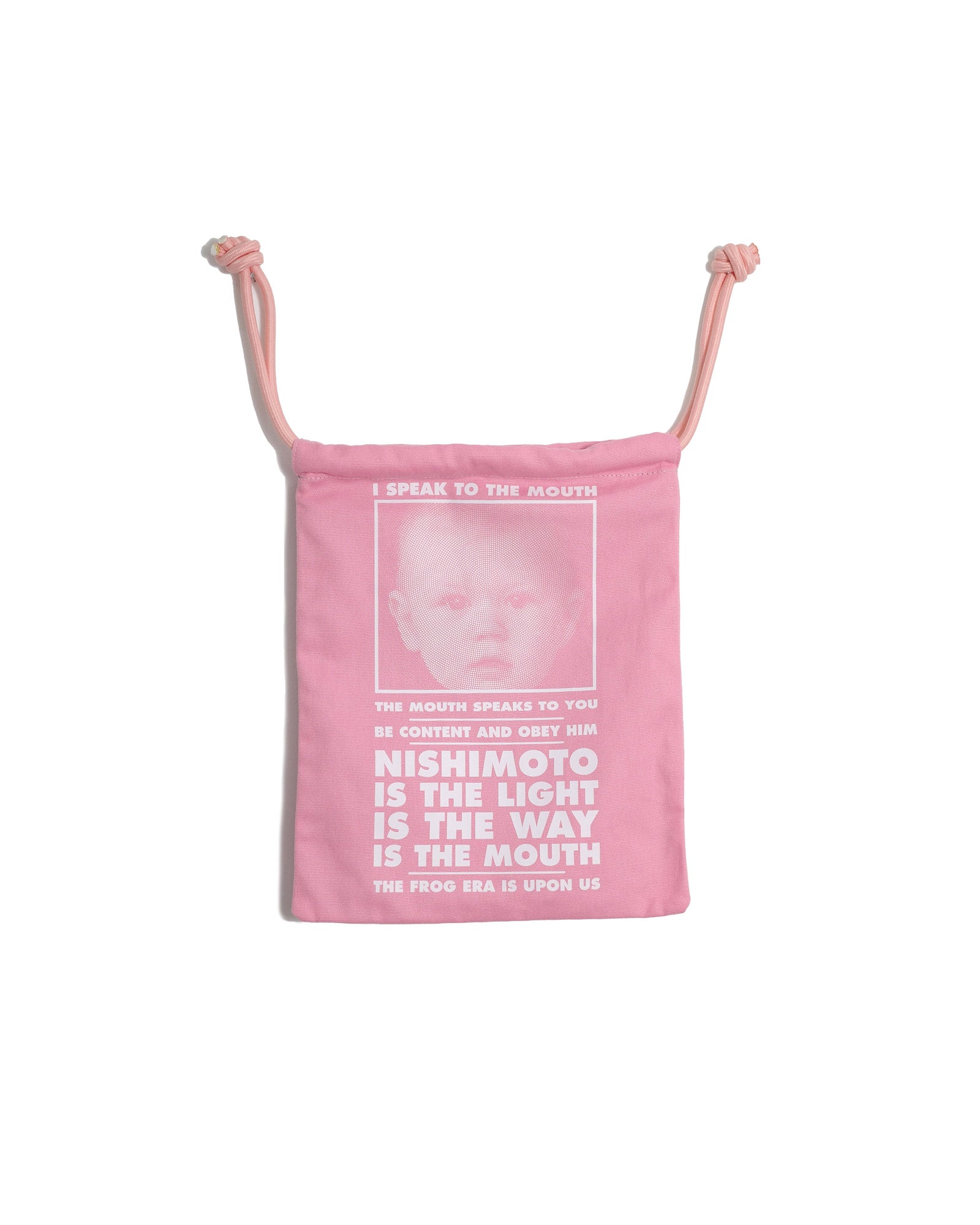 NISHIMOTO IS THE MOUTH BIG DRAWSTRING BAG NIM-G27 PINK