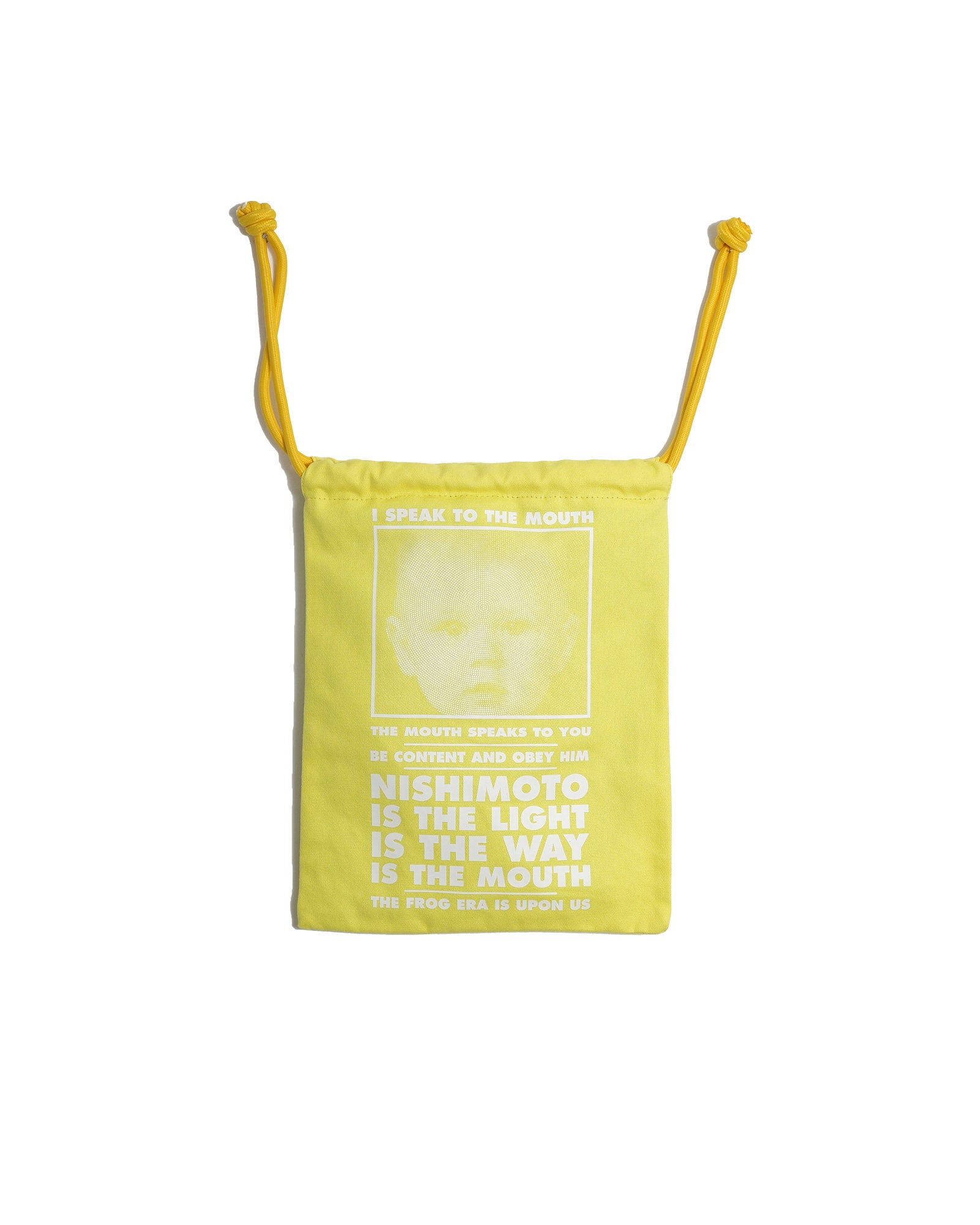 NISHIMOTO IS THE MOUTH BIG DRAWSTRING BAG NIM-G27 YELLOW
