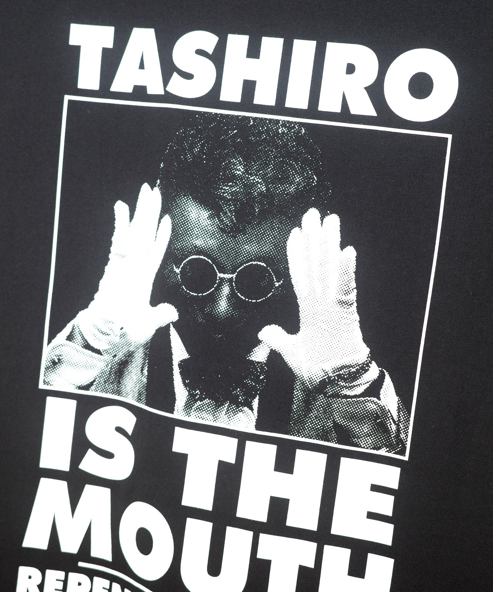 TASHIRO IS THE MOUTH L/S TEE TITM-A02 BLACK – COMMON BASE