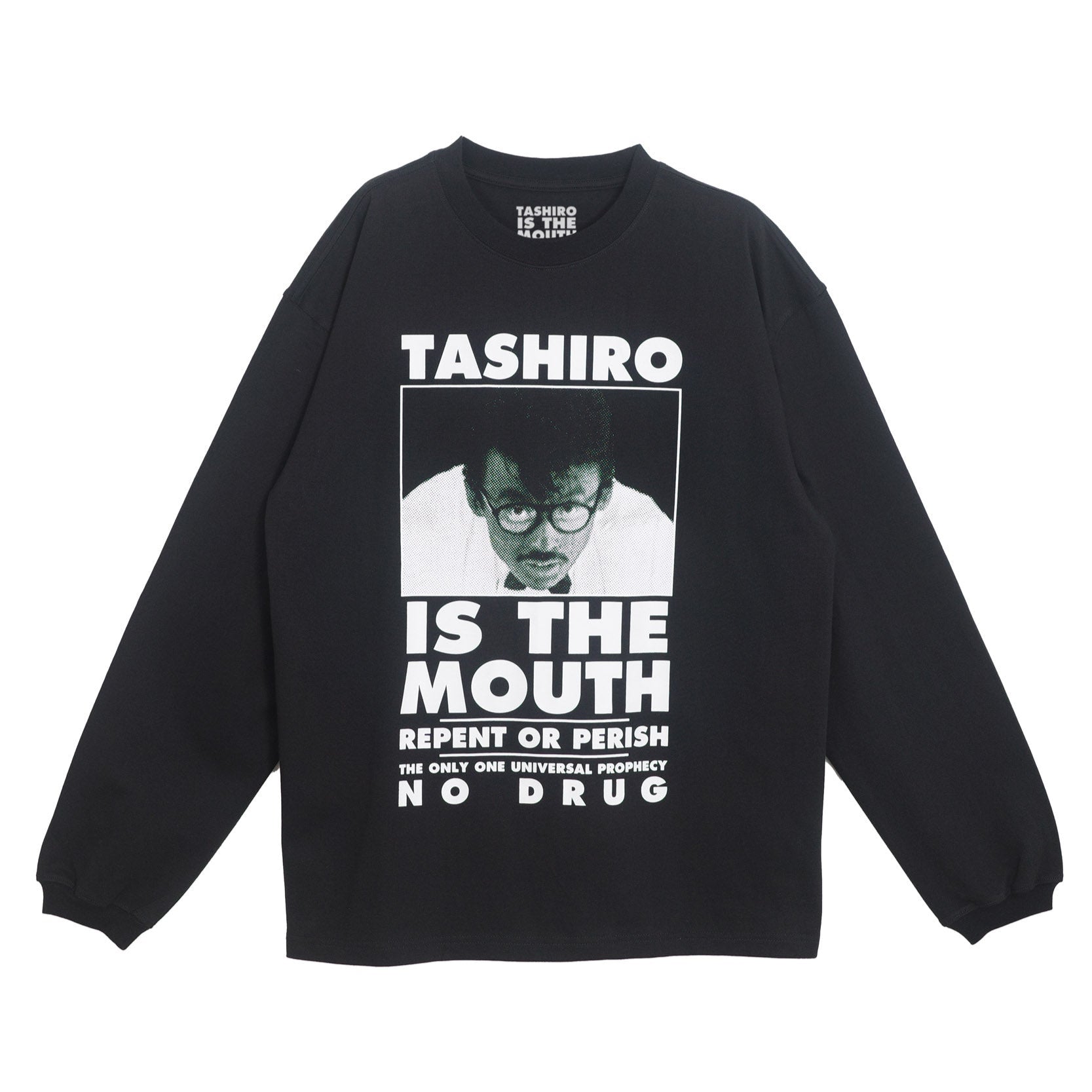 TASHIRO IS THE MOUTH ブラック　ロンT Lサイズ TASHIRO IS THE MOUTH L/S TEE TITM-C02 BLACK – COMMON BASE