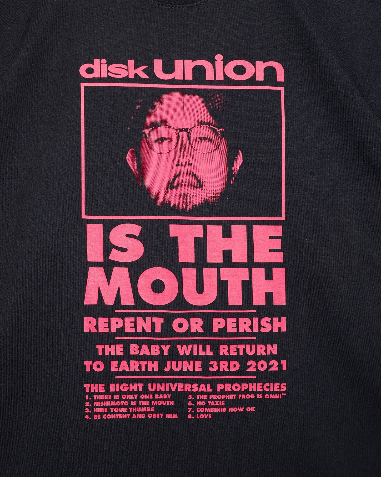 diskunion / NISHIMOTO IS THE MOUTH S/S TEE NIMDU-01 BLACK