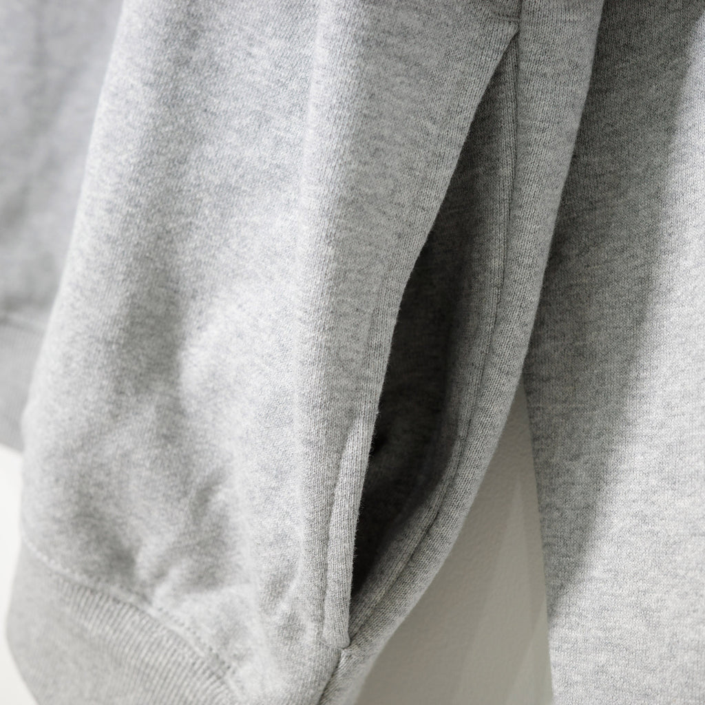 COMMON BASE SWEAT ZIP HOODIE CB-H07 H GRAY