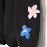 [Scheduled for delivery in mid-August] NISHIMOTO IS THE MOUTH FLOWER ZIP SWEAT HOODIE NIM-C57 BLACK