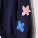 [Scheduled for delivery in mid-August] NISHIMOTO IS THE MOUTH FLOWER ZIP SWEAT HOODIE NIM-C57 NAVY