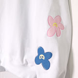 [Scheduled for delivery in mid-August] NISHIMOTO IS THE MOUTH FLOWER ZIP SWEAT HOODIE NIM-C57 WHITE