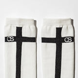 COMMON SOX LONG SOCKS "LINE" CSR-002 WHITE
