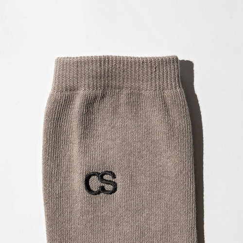 COMMON SOX LONG SOCKS "LINE" CSR-001 BEIGE