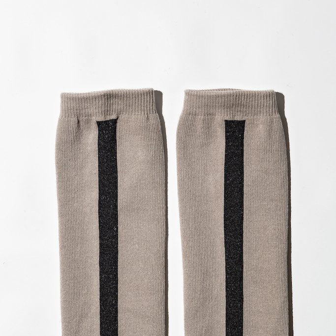COMMON SOX  LONG SOCKS"LINE" CSR-001 BEIGE
