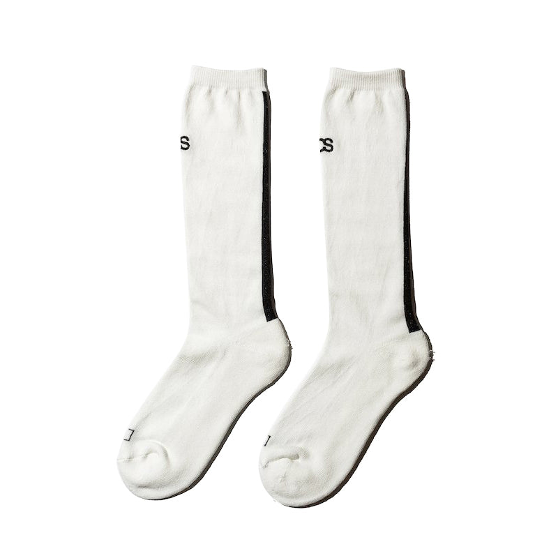 COMMON SOX  LONG SOCKS"LINE" CSR-001 WHITE