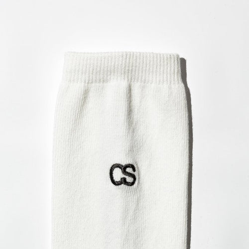 COMMON SOX LONG SOCKS "LINE" CSR-001 WHITE