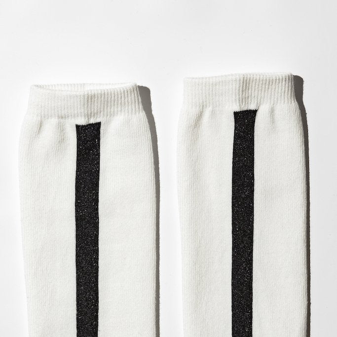 COMMON SOX  LONG SOCKS"LINE" CSR-001 WHITE