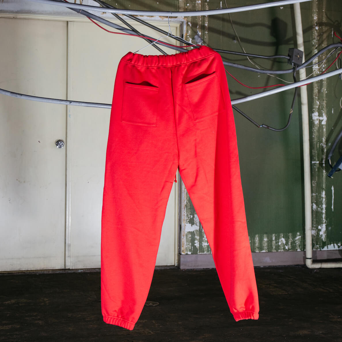NISHIMOTO IS THE MOUTH CLASSIC SWEAT PANTS  (GLITTER)NIM-L15G RED