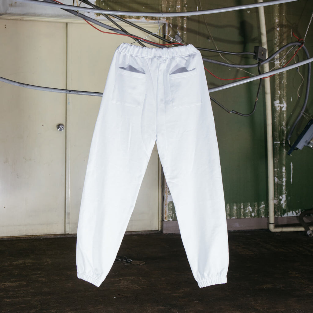 NISHIMOTO IS THE MOUTH CLASSIC SWEAT PANTS  (GLITTER)NIM-L15G WHITE
