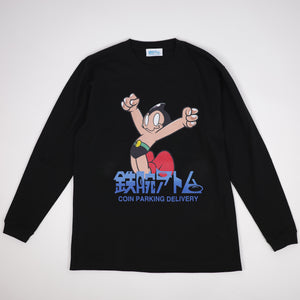 Astro Boy x COIN PARKING DELIVERY L/S TEE CPDAT-02 BLACK