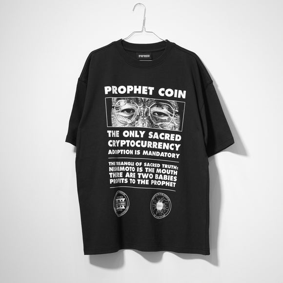 NISHIMOTO IS THE MOUTH PROPHET COIN S/S TEE NIM-P21 BLACK
