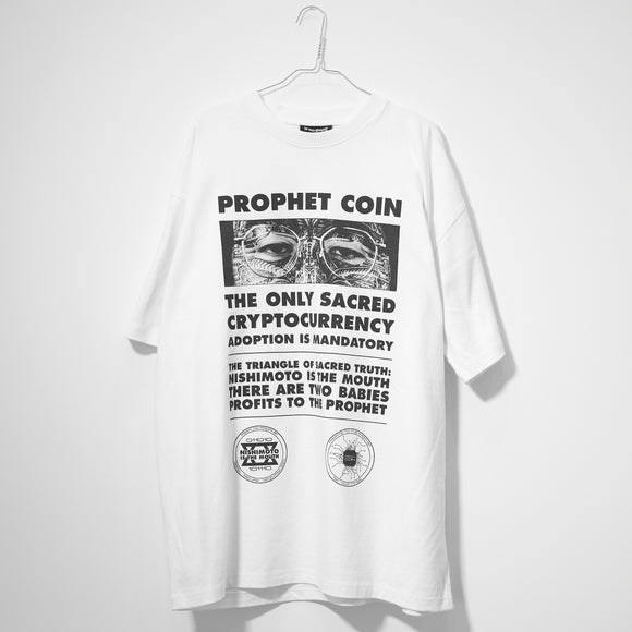 NISHIMOTO IS THE MOUTH PROPHET COIN S/S TEE NIM-P21 WHITE