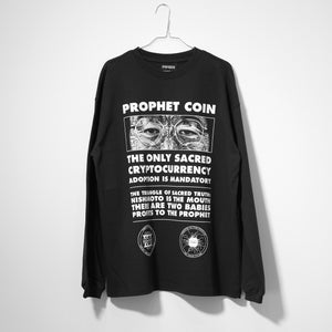 NISHIMOTO IS THE MOUTH  PROPHET COIN L/S TEE NIM-P22 BLACK