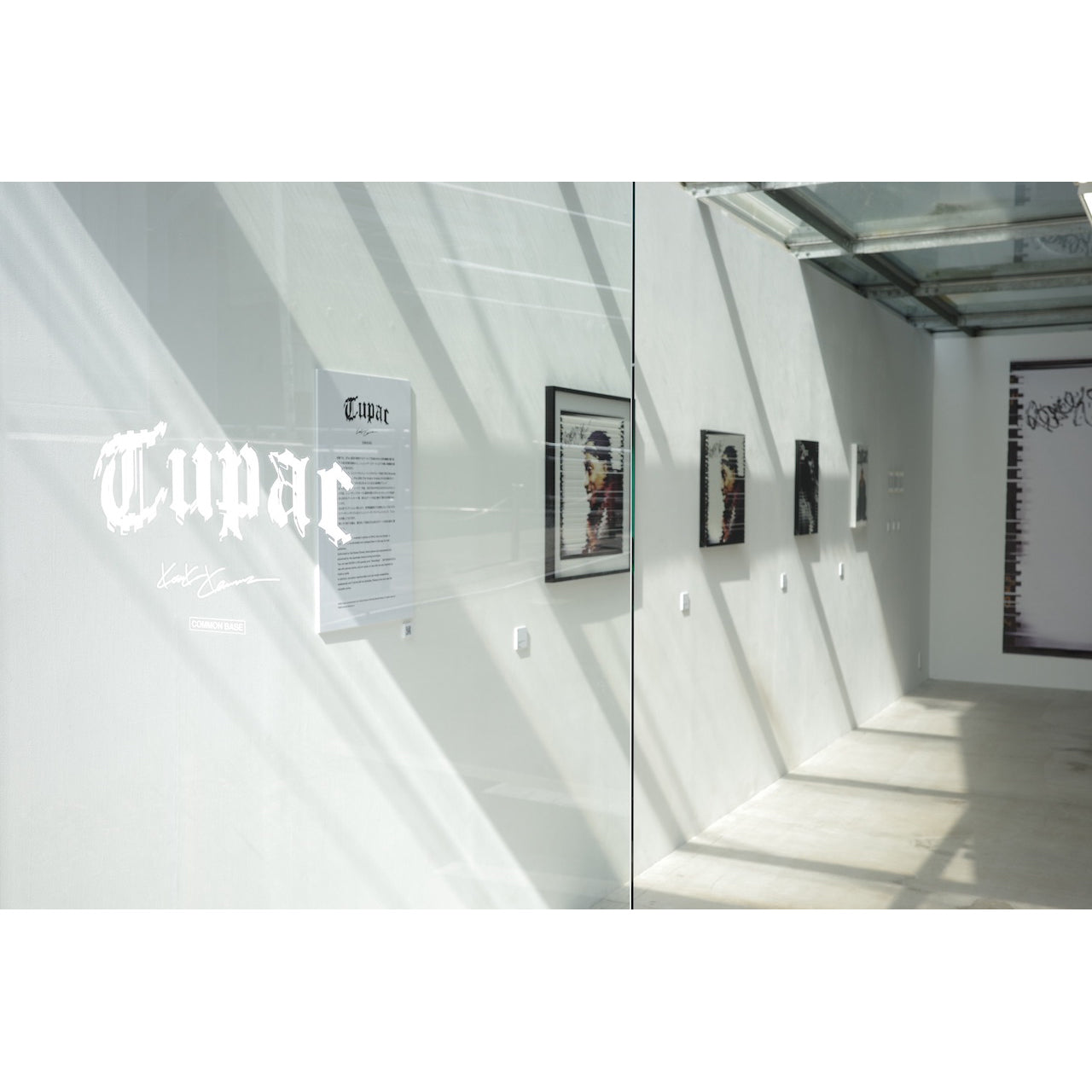 2PAC / Kosuke Kawamura Neo-silk, glitter on canvas with CARD