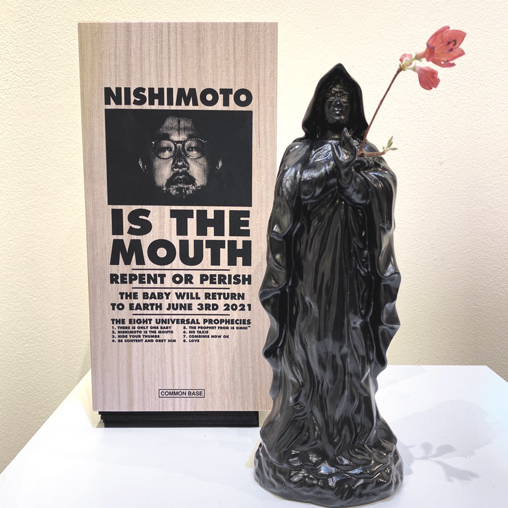 NISHIMOTO IS THE MOUTH SINGLE FLOWER VASE｜BLACK NIM-AP01