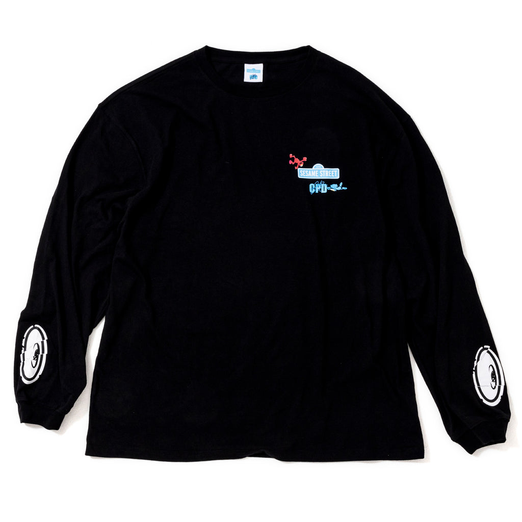 COIN PARKING DELIVERY x Sesame Street SSCPD-02 L/S T-SHIRT BLACK
