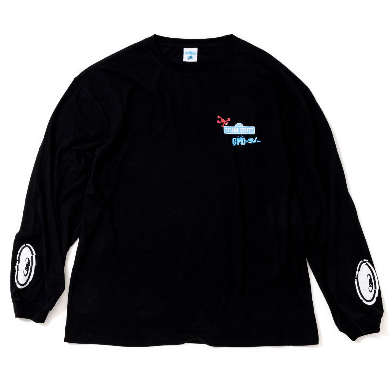 COIN PARKING DELIVERY x Sesame Street SSCPD-02 L/S T-SHIRT BLACK