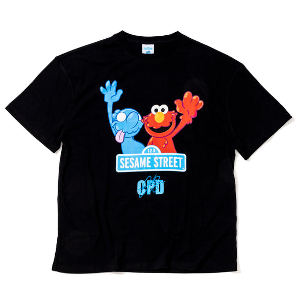 COIN PARKING DELIVERY×Sesame Street SSCPD-01 S/S T-SHIRT BLACK